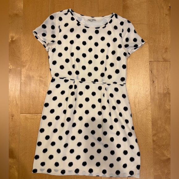 Madewell Broadway & Broome silk mini dress polka dots sz 4 - Picture 2 of 8